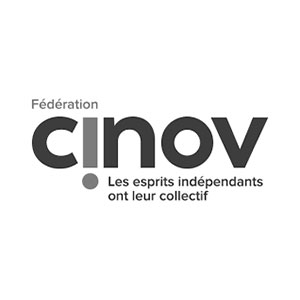 Logo noir et blanc cinov